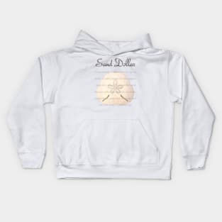 Lispe Sand Dollar with Definition Kids Hoodie